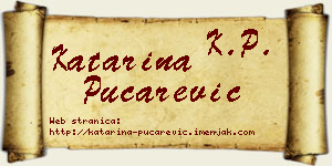 Katarina Pucarević vizit kartica